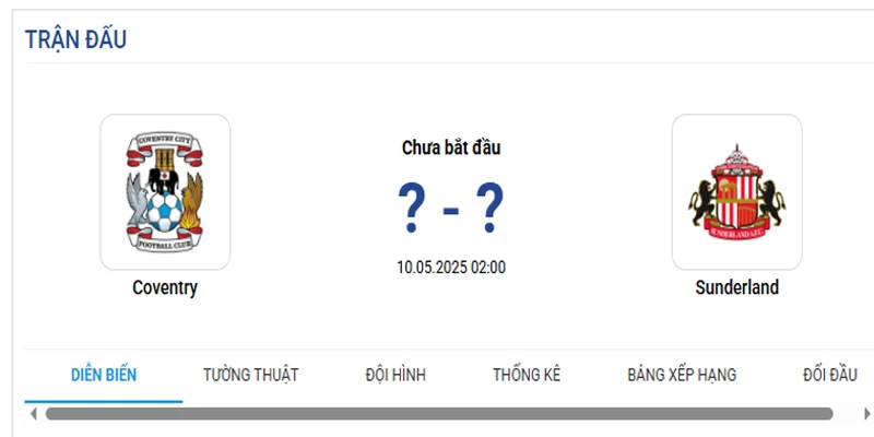 2h00 ngày 10/5/2025, Bán kết lượt đi Play-offs Championship 2024/25